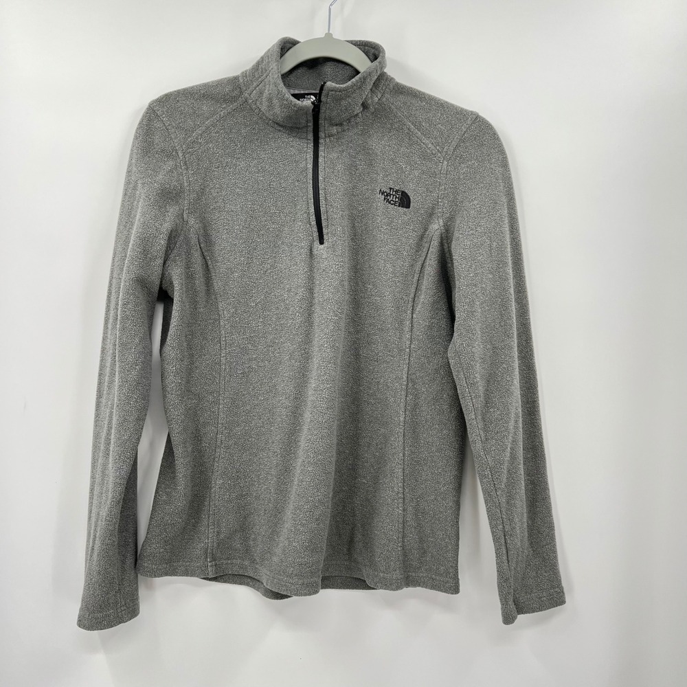 The North Face Womens Fleece Half Zip Pullover‎ Gray M